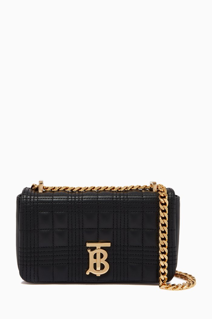 Mini Lola Bag in Quilted Lambskin, Black