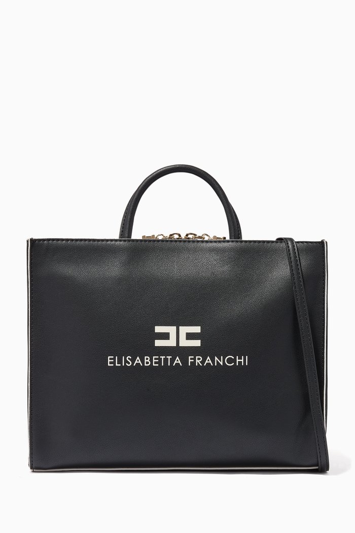 

12/16 Medium Bag in Faux Leather, Black