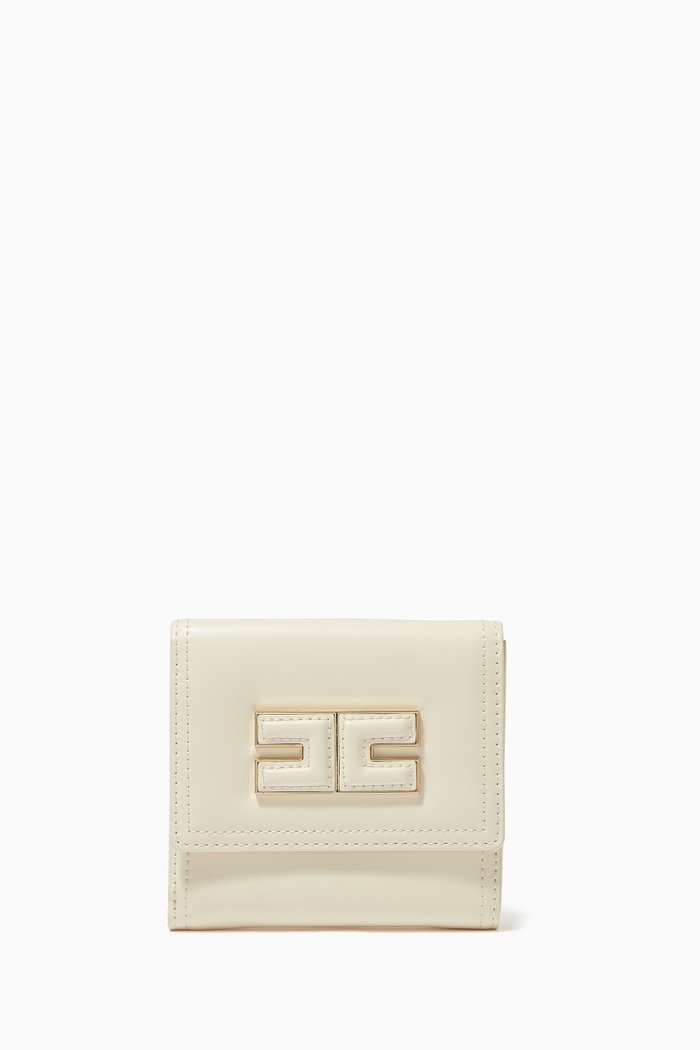 

Club 12 Wallet in Faux Leather, White