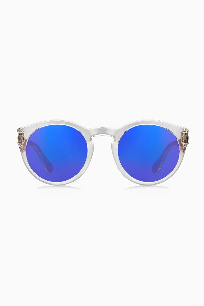 Colour Block TH Flag Pantos Sunglasses, 49mm, White
