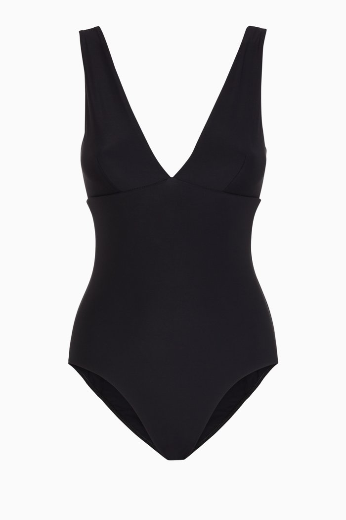 Veronica One-Piece Swimsuit, Black