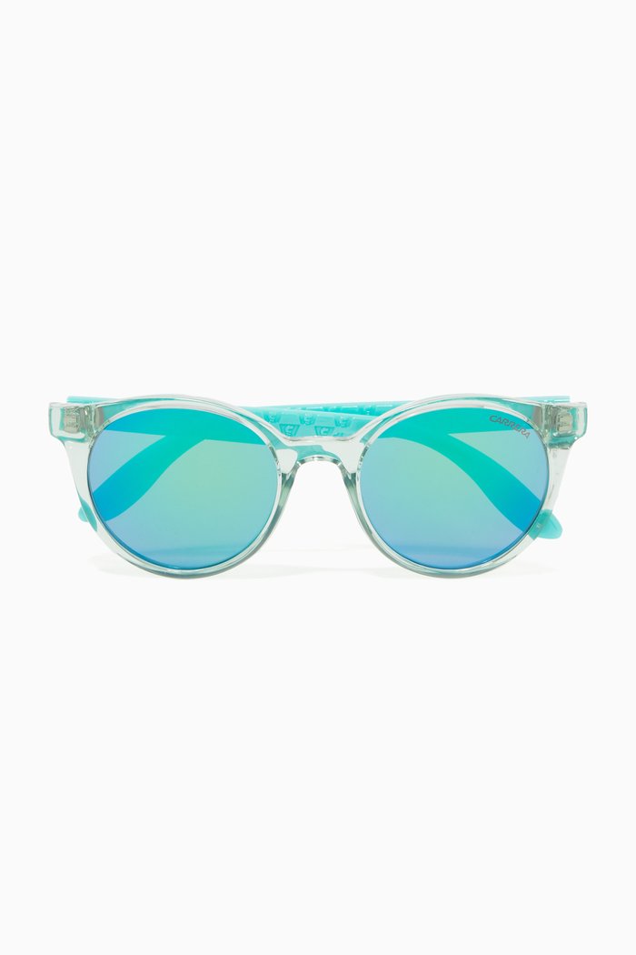 

Carrerino 14 Round Sunglasses in Acetate, Green