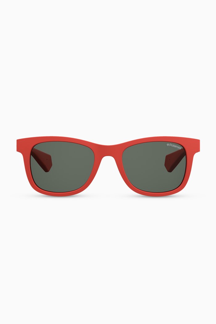

8031/S Square Sunglasses in Acetate, Red