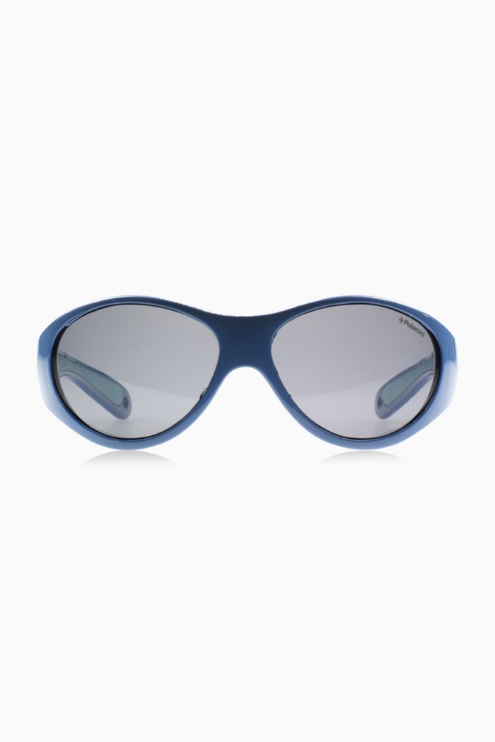 

P0401 Oval Sunglasses in Plastic, Blue