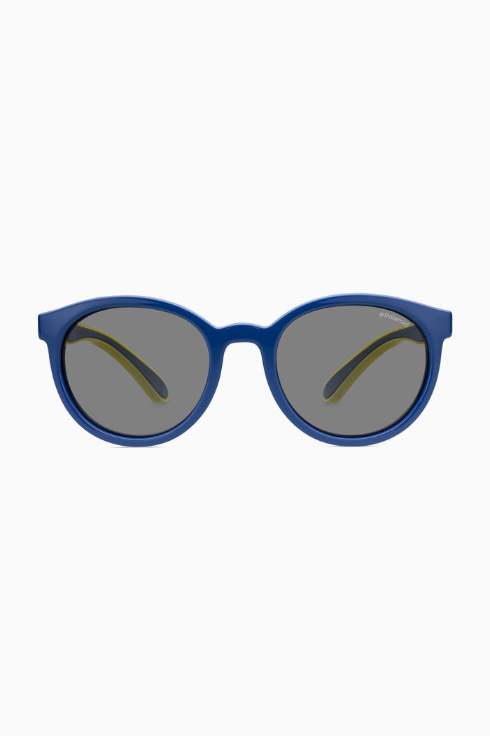 

8014/S Round Sunglasses in Plastic, Multicolour
