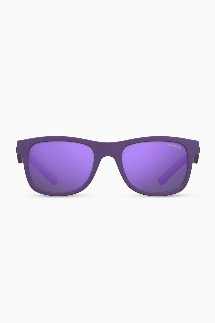 

8020/S Square Sunglasses in Plastic, Purple