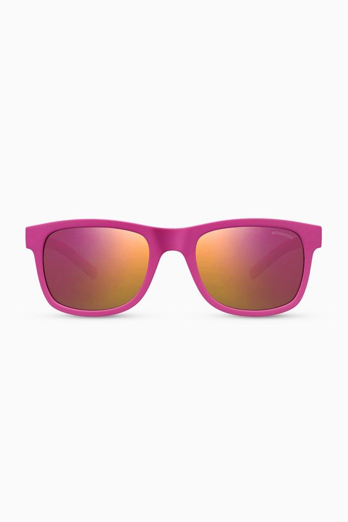 

8020/S Square Sunglasses in Plastic, Pink