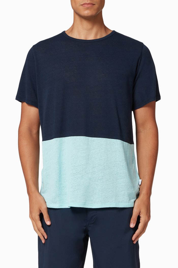 

Chad Color Block T-Shirt, Blue