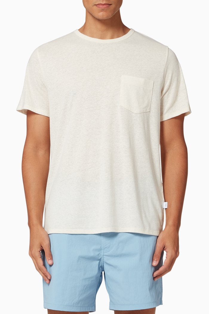 

Chad Linen-Blend T-Shirt, Neutral