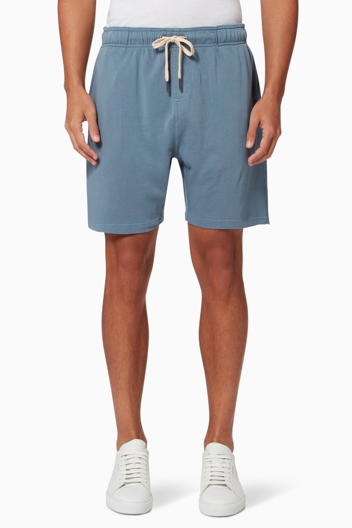 

Saul 7" Cotton Shorts, Blue