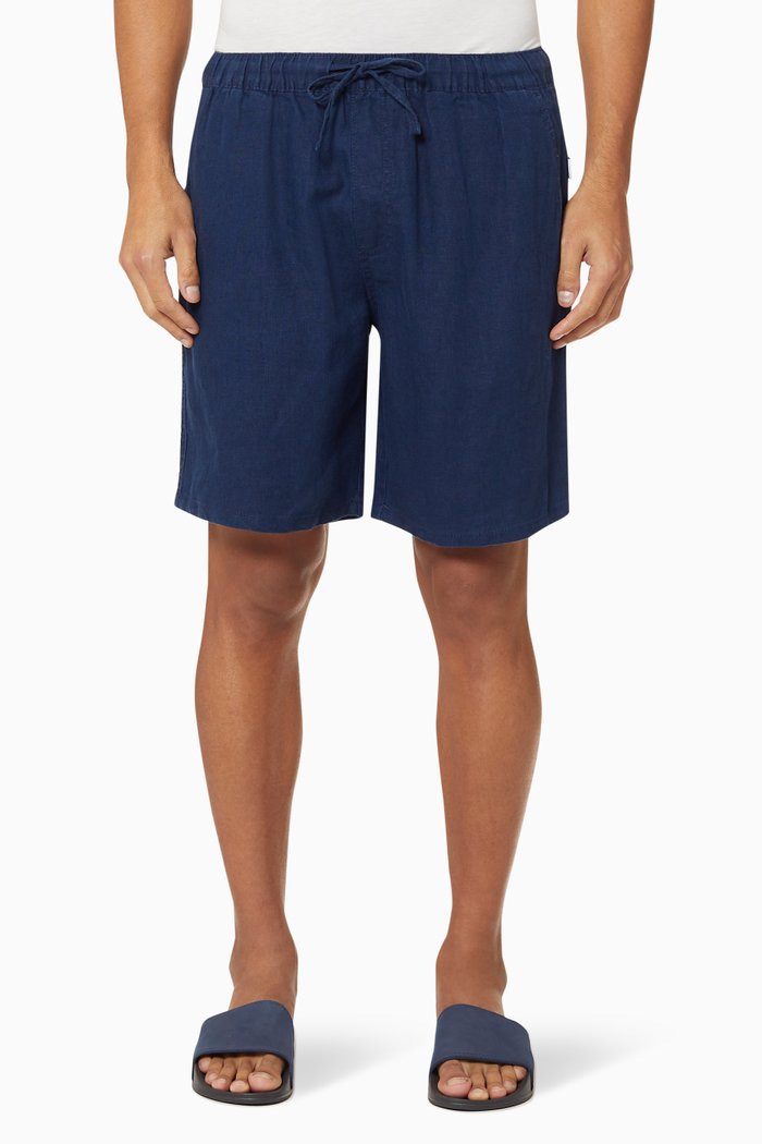 

Noah Linen Shorts, Blue