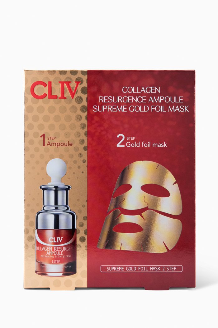 

Collagen Resurgence Supreme Gold Foil Mask, 30ml, Multicolour