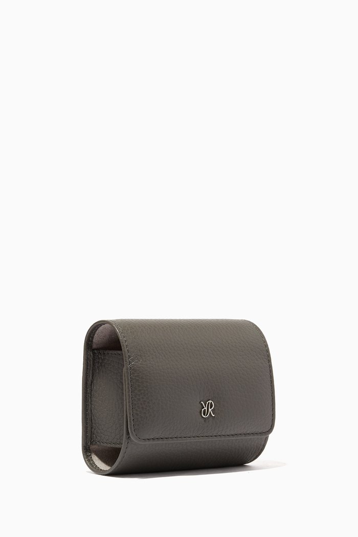 

Berkeley Single Watch Roll in Leather, Grey