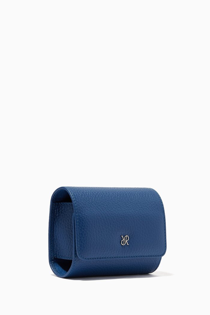 

Berkeley Single Watch Roll in Leather, Blue