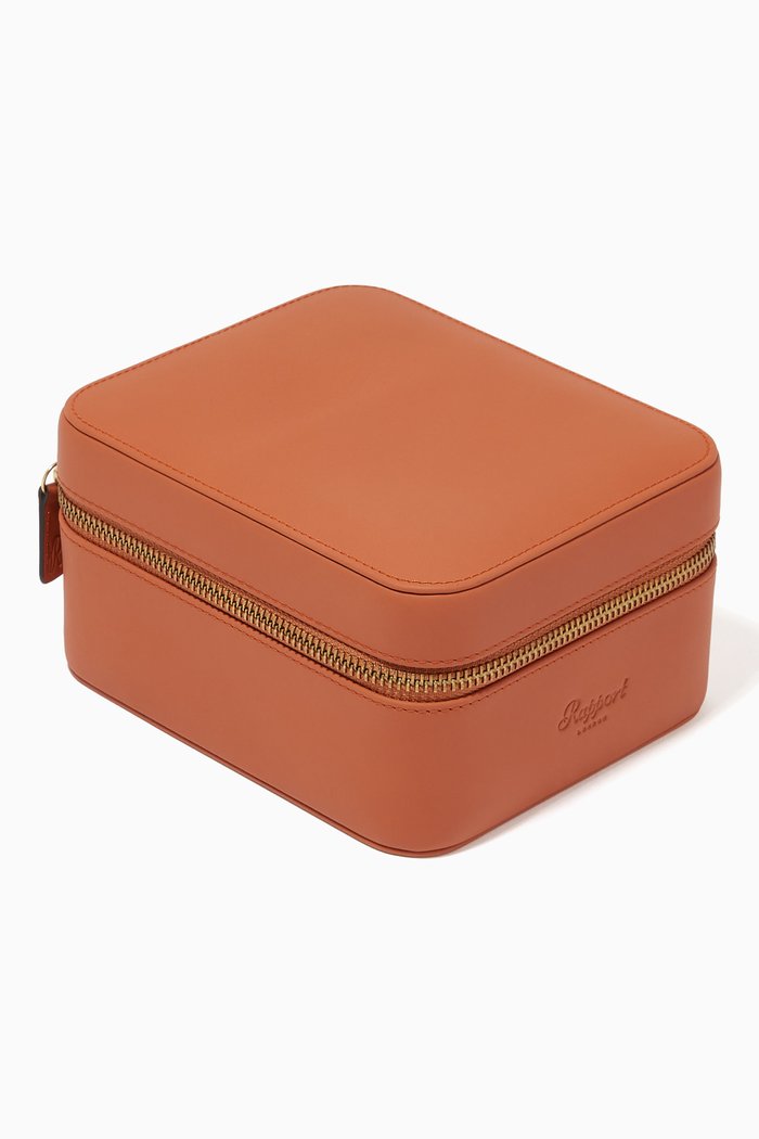 

Hyde Park Two Watch Case in Leather, Brown