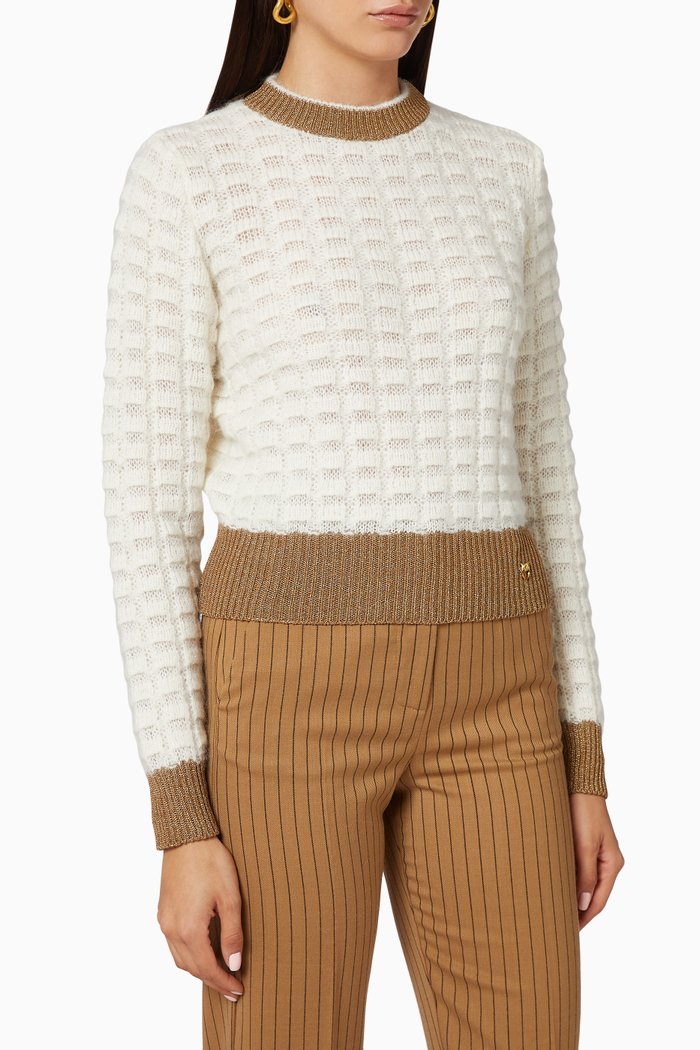 

Asciutto Alpaca Blend Sweater, White