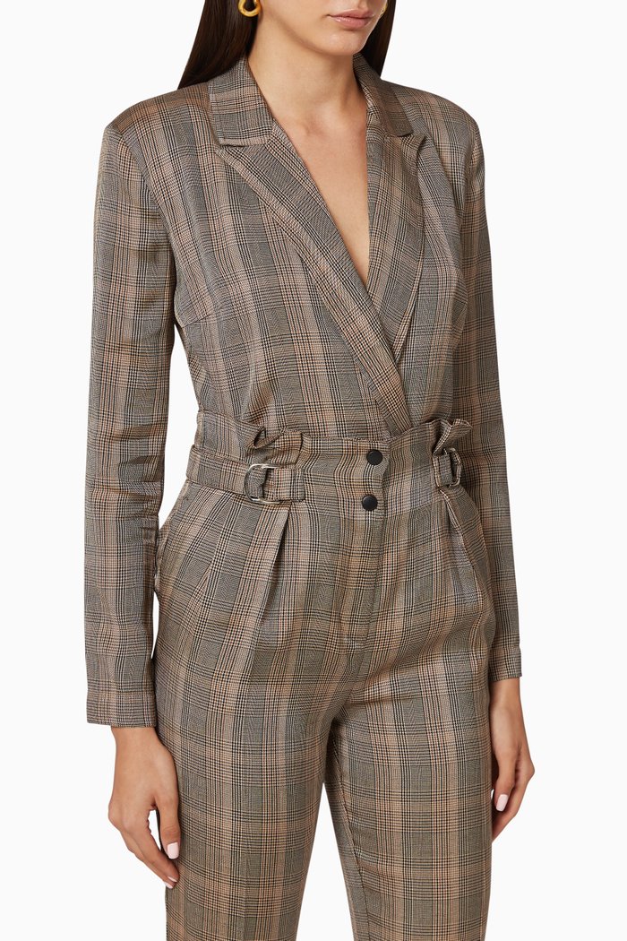 

Dedicato 2 Check Bodysuit Jacket, Multicolour