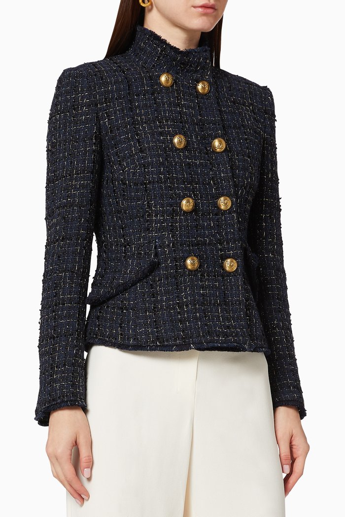 

Vladmir 1 Lurex Tweed Jacket, Blue