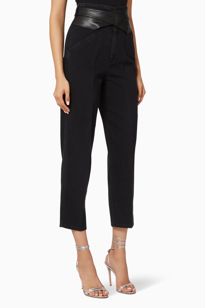 

Shelby Belted Pants, Black