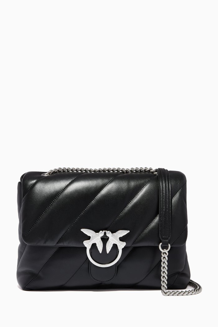 

Big Love Puff Quilted Bag in Nappa Leather, Black