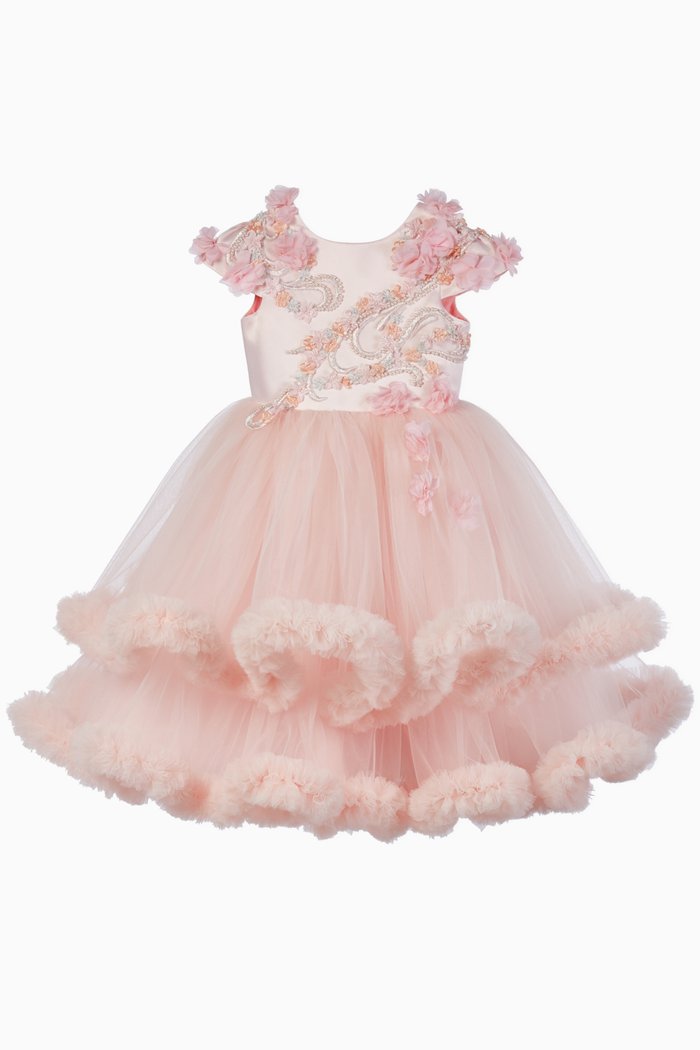 

Pearl Rose Tulle Dress, Pink