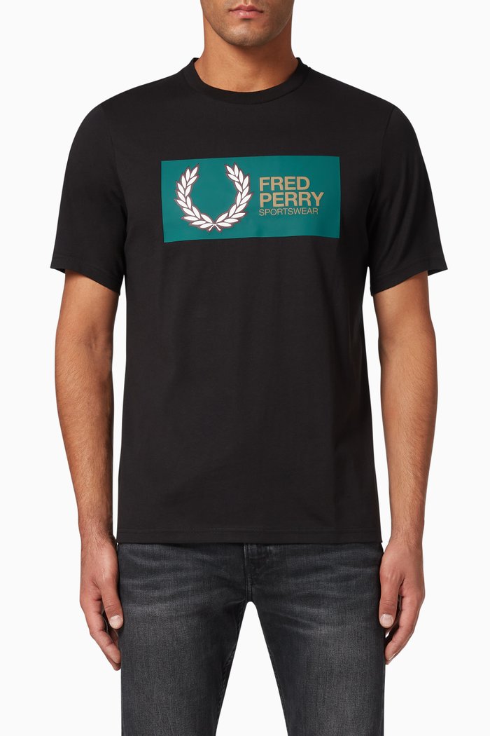 

Fred Perry Sportswear Cotton T-Shirt, Black