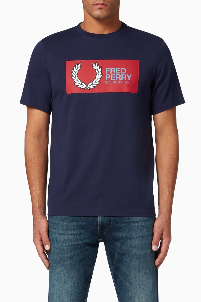 

Fred Perry Sportswear Cotton T-Shirt, Blue