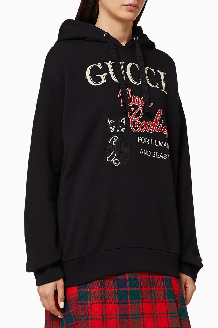 

'Mad Cookies' Print Sweatshirt, Black