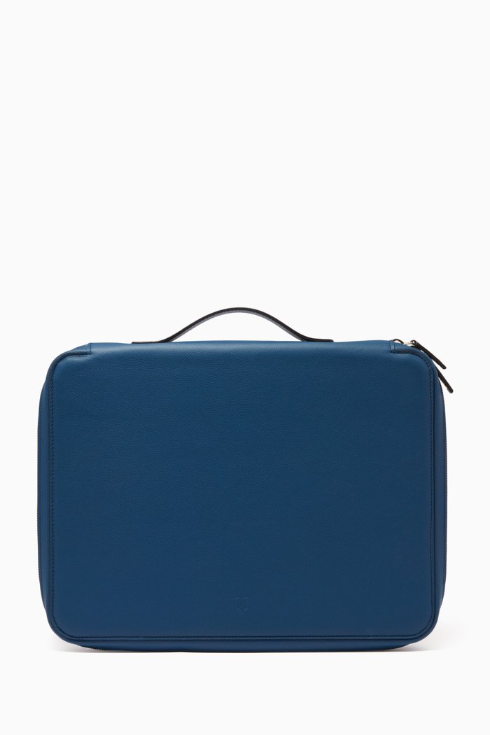Laptop Case 13" in Leather, Blue