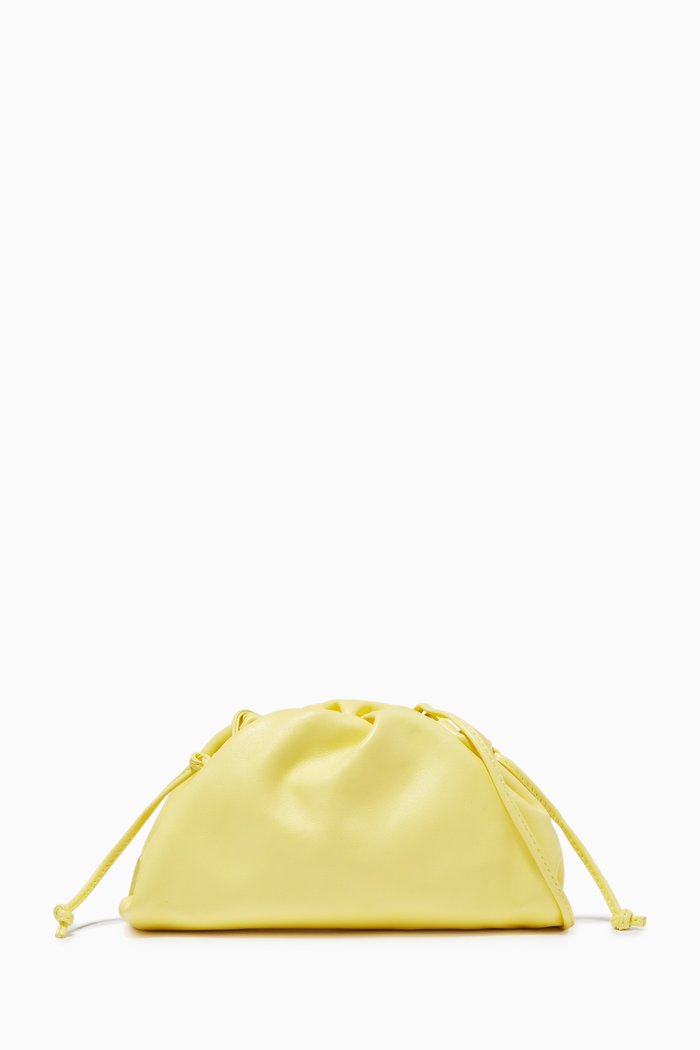 

The Mini Pouch in Nappa Calfskin, Yellow