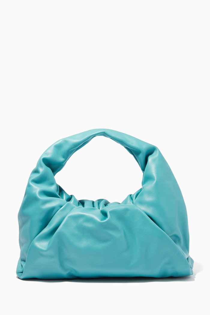 

The Shoulder Pouch in Nappa Calfskin, Blue