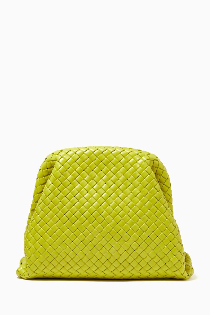 

The Pouch in Padded Intrecciato Nappa, Green