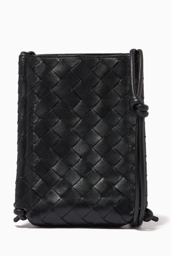 

The Mini Knot in Intrecciato Nappa Calfskin, Black