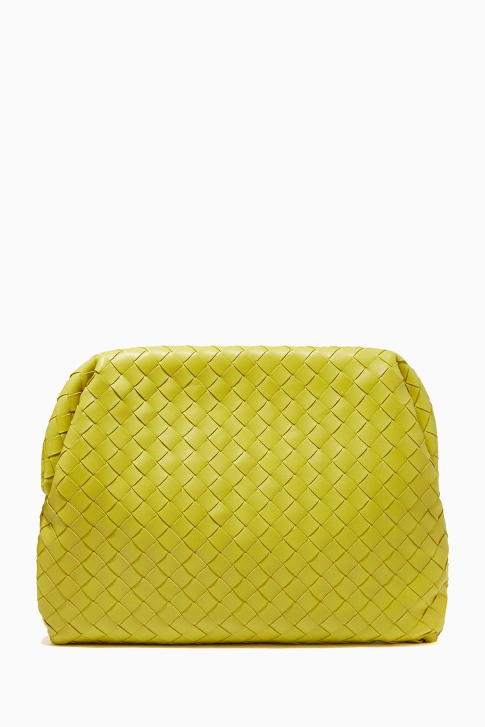 

BV Clasp in Intrecciato Nappa, Green