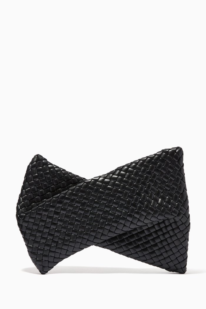 

BV Crisscross in Padded Intrecciato Nappa, Black