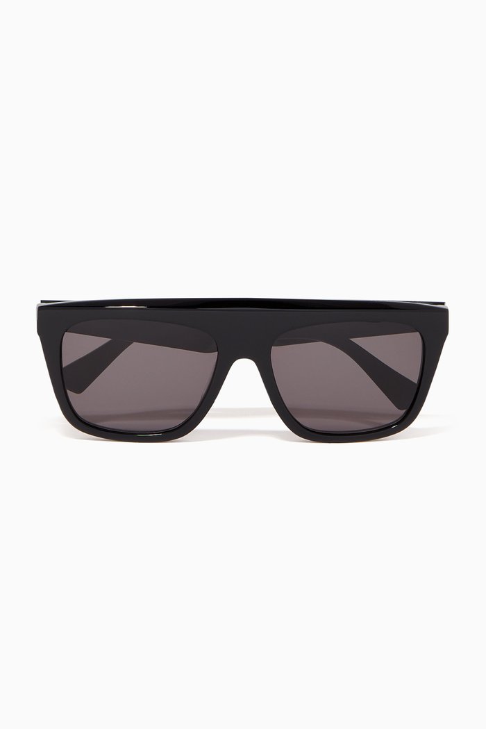 Square Sunglasses, Black