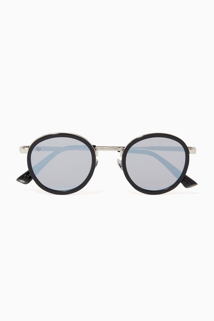 

Zero Round Sunglasses, Black