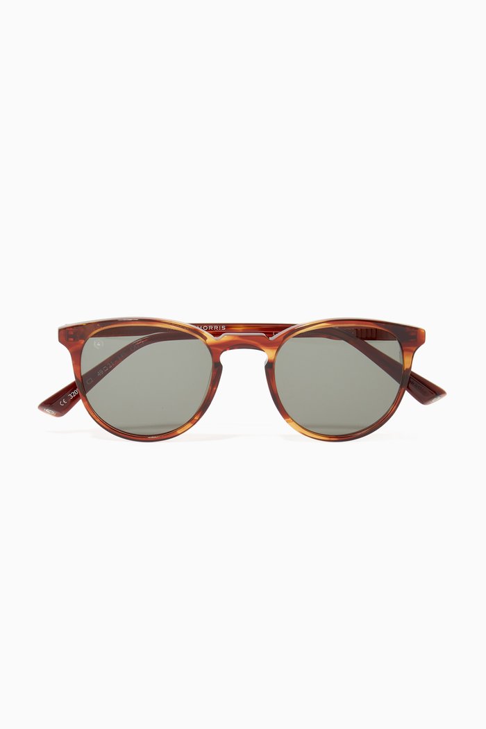 

George Arthur Round Sunglasses, Brown