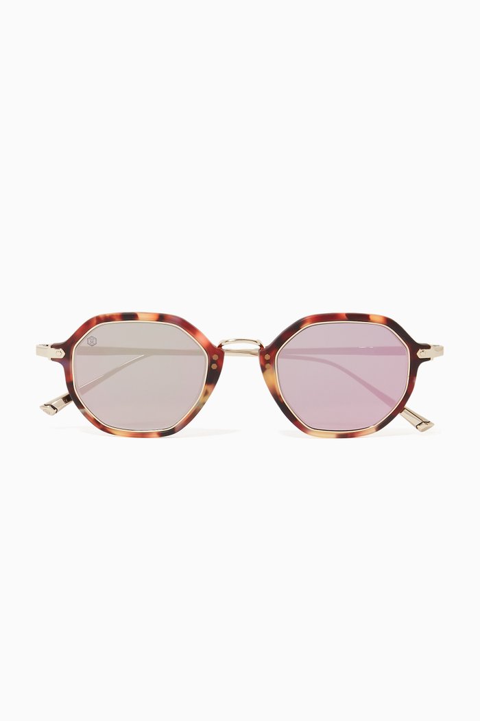 

Westbourne Hexagonal Sunglasses, Pink