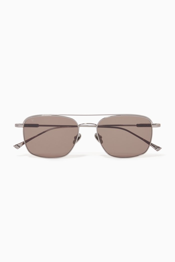 

Elgin Rectangle Sunglasses, Silver