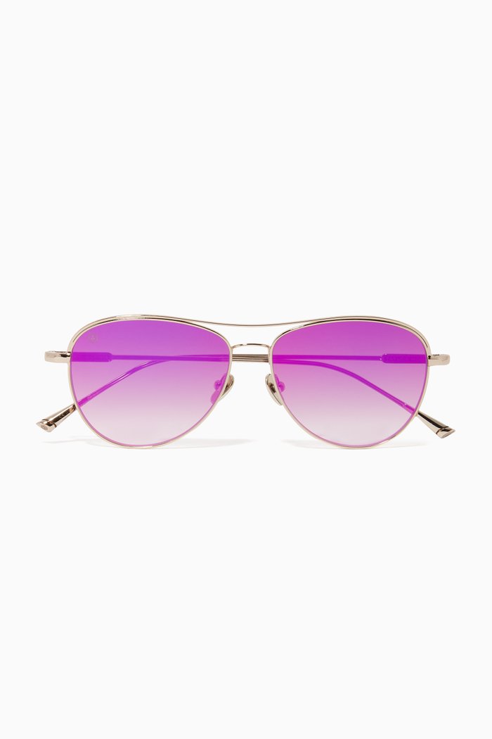 

Clarendon Aviator Sunglasses, Gold