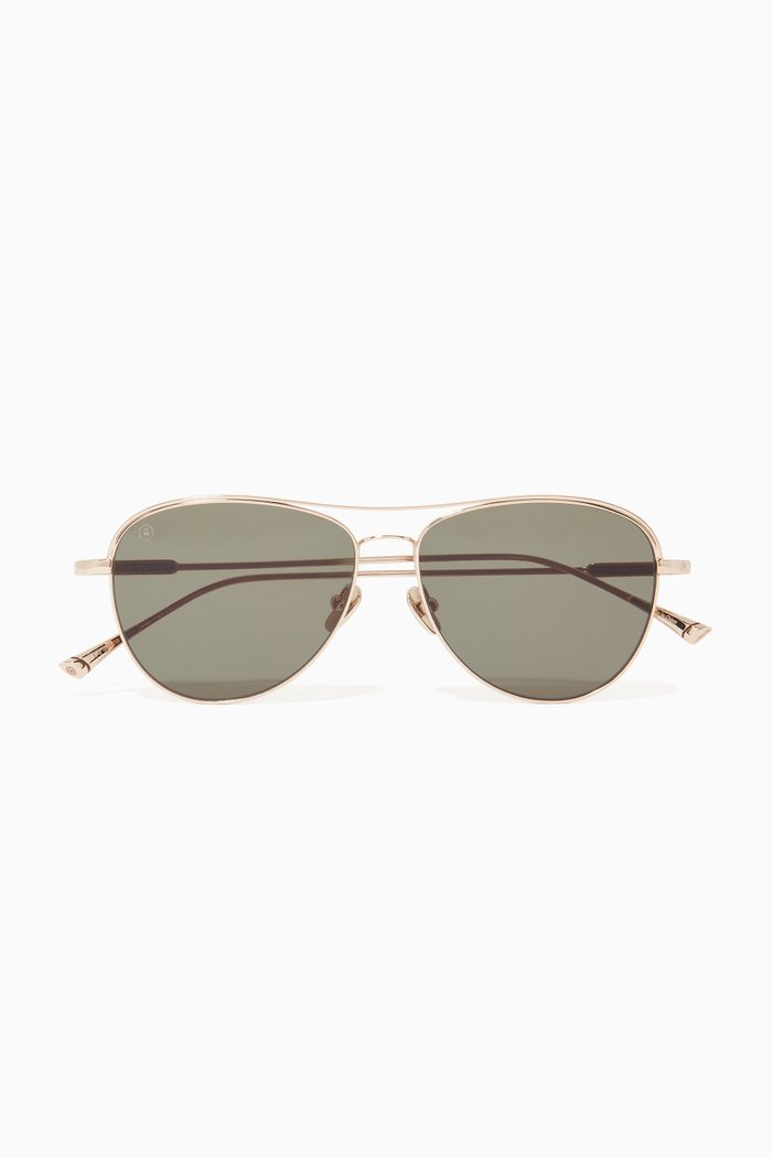 

Clarendon Aviator Sunglasses, Gold