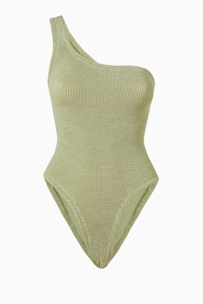 

Nancy Swimsuit in Crinkle Nylon, Green