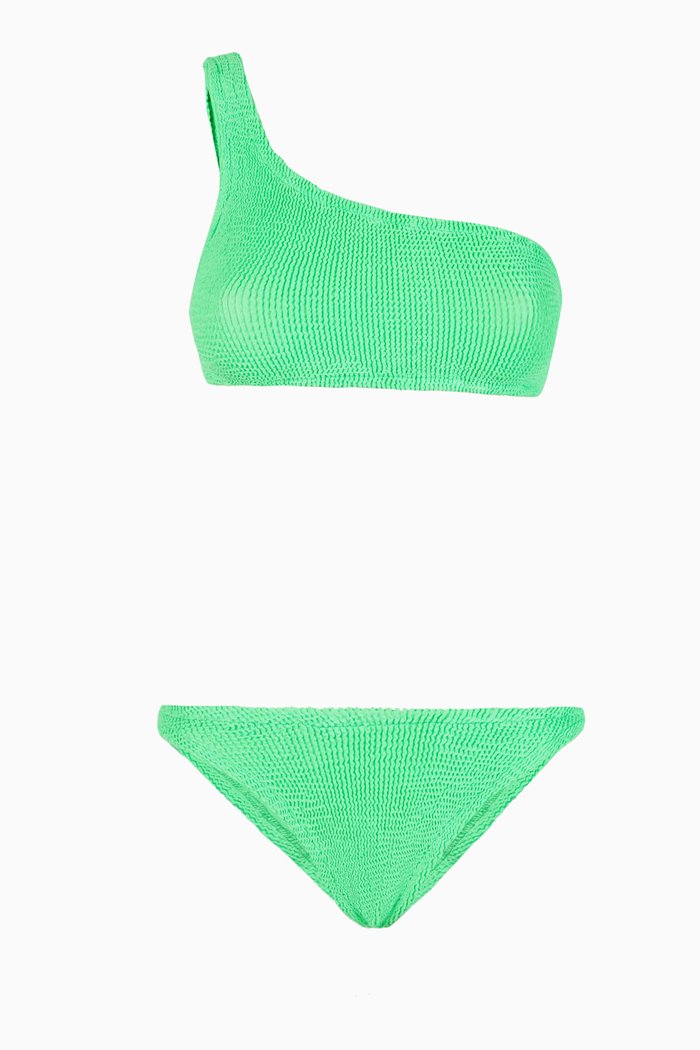 

Nancy One-Shoulder Bikini, Green
