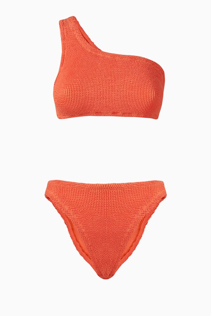 

Nancy One-Shoulder Bikini, Orange