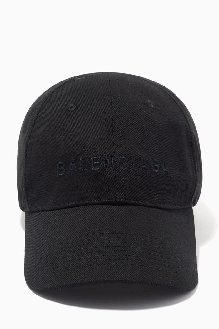 

Logo Cap in Cotton, Black