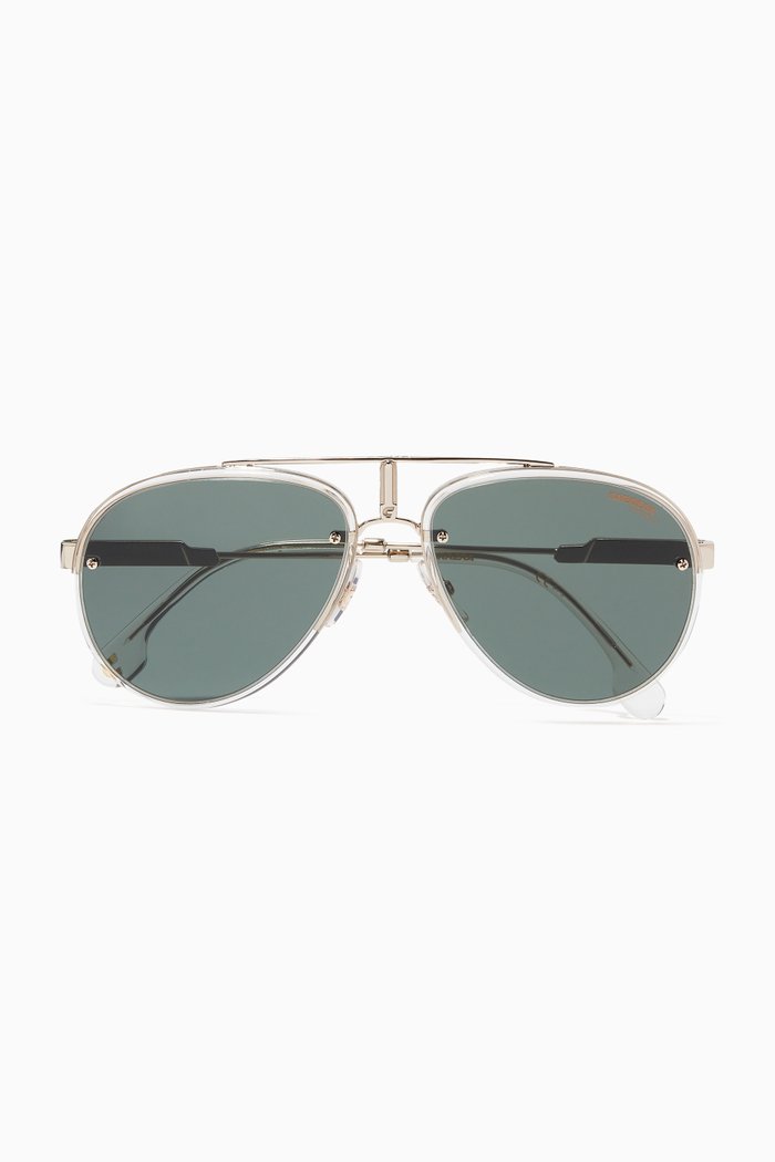 

Glory Aviator Sunglasses in Metal & Acetate, Silver