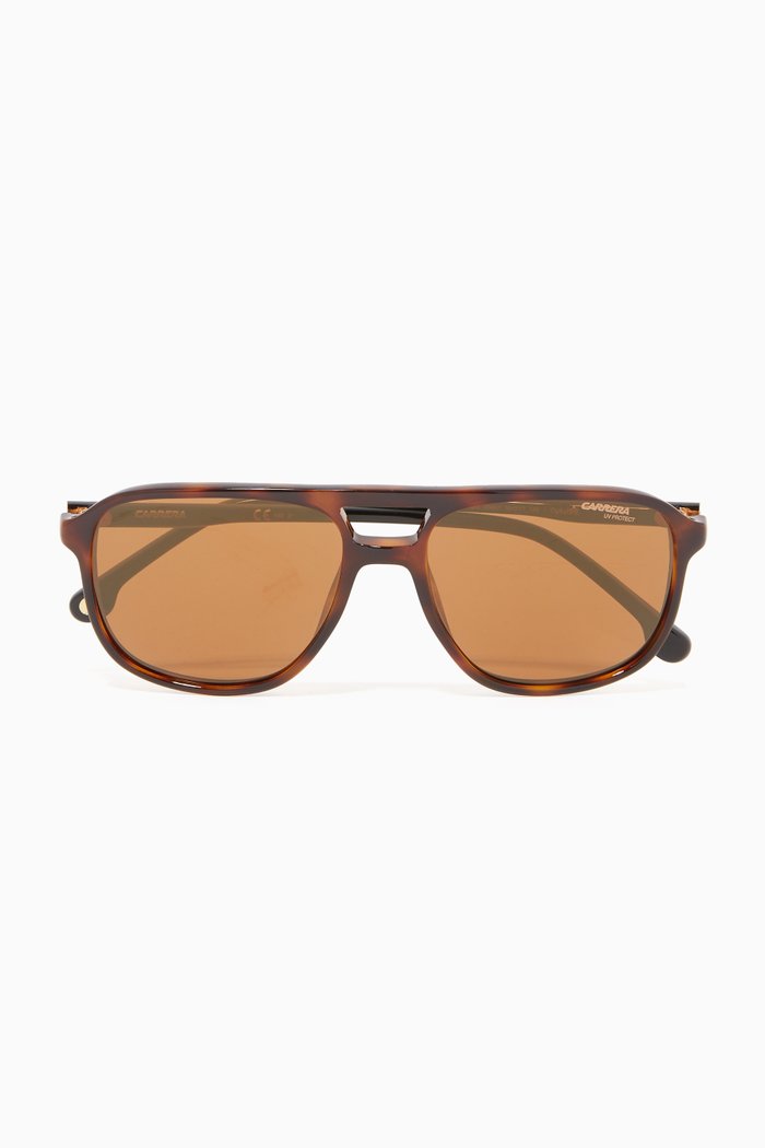 

173/S Aviator Sunglasses in Acetate, Brown