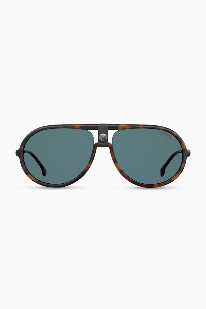 

1020/S Aviator Sunglasses in Acetate & Metal, Brown