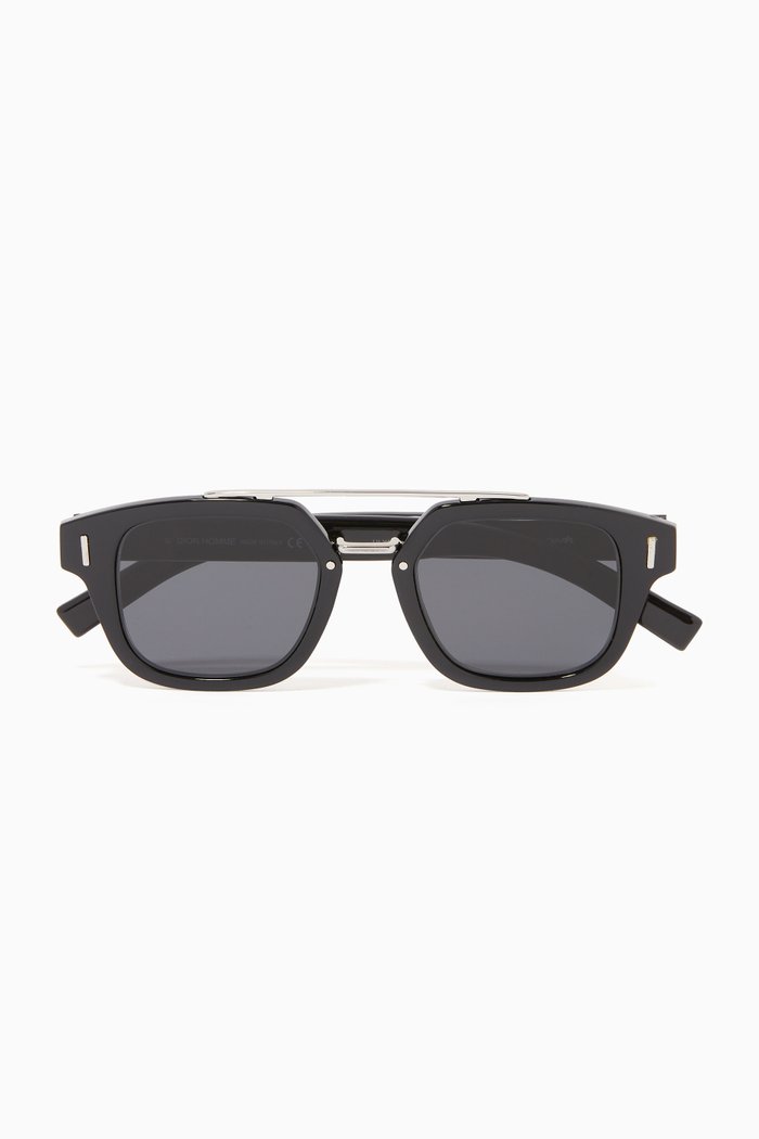 

DIORFRACTION1F Sunglasses in Acetate, Black
